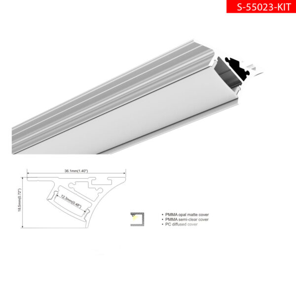 24V/12V 5700/3000 56W פרופ.מטר כ.שנאי ולד גוון